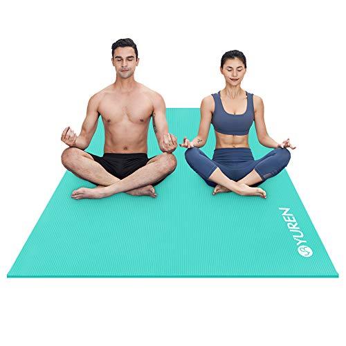 Buy YUREN Yoga Mat Thick 10mm Width 120cm Length 200cm Extra Large High  Density NBR (Nitrile Rubber) Training Mat Stretch Mat for Two Fitness Mat  Sports Mat With Strap from Japan 