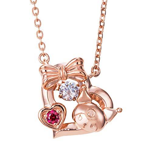 Buy [White Clover] Kuromi Dancing Stone Necklace Heart Sanrio