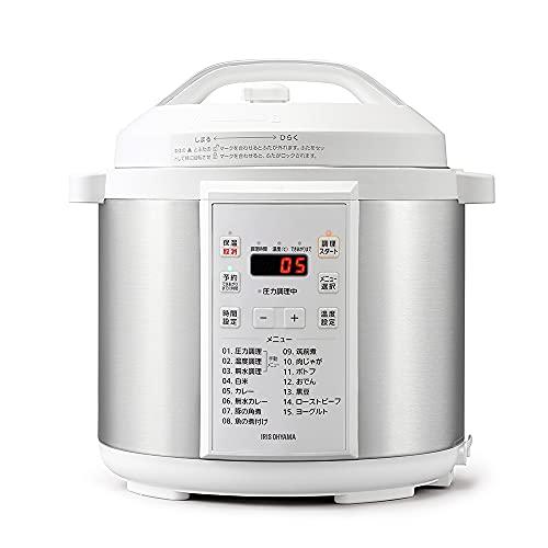 Iris Ohyama Electric Pressure Cooker 6L PC-EMA6-W Manufacturer's Warranty  White