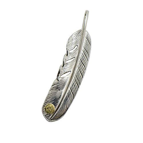 Indian x TADY & KING Collaboration Series Feather Necklace Men's Silver 925  Pendant Top Men's Accessories Silver Accessories Regist Harajuku itk-006