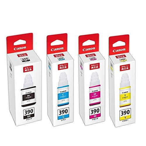 [Genuine] CANON ink bottle GI-390 4-color set (GI-390BK GI-390C GI-390M  GI-390Y)