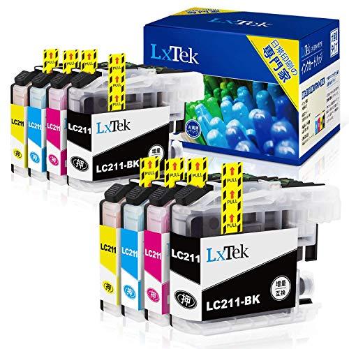 [LxTek] LC211-4PK compatible ink cartridge for Brother LC211 ink 4 color  set * 2 (8 in total) Large capacity / with instructions / remaining amount 