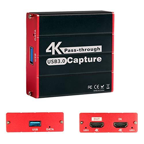 Buy 4K Capture Board Passthrough USB 3.0 External Video Capture HD