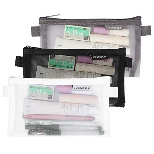 High Capacity Pencil Case Two Layer Transparent Visable Makeup