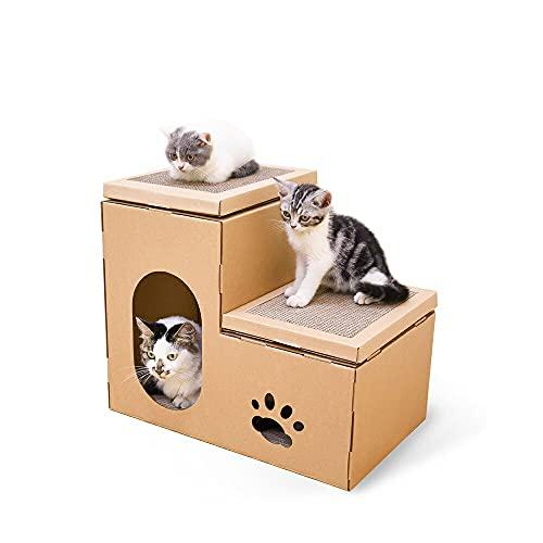 Cardboard cat clearance stairs