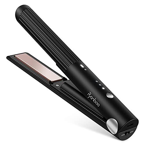 Buy Ryanboo Cordless Curling Iron USB Rechargeable Iron Straight