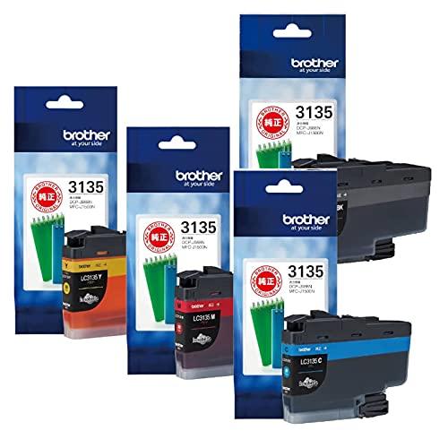 [Genuine] Brother Ink Cartridge LC3135 Super Large Capacity Color 4 Color  Set (LC3135 BK / C / M / Y)
