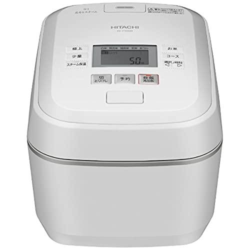 Hitachi Rice Cooker 5.5 Go Pressure & Steam IH Plump Gozen RZ-V100EM W  Frost White Body Made in Japan Large Thermal Boiling Iron Pot Steam Cut