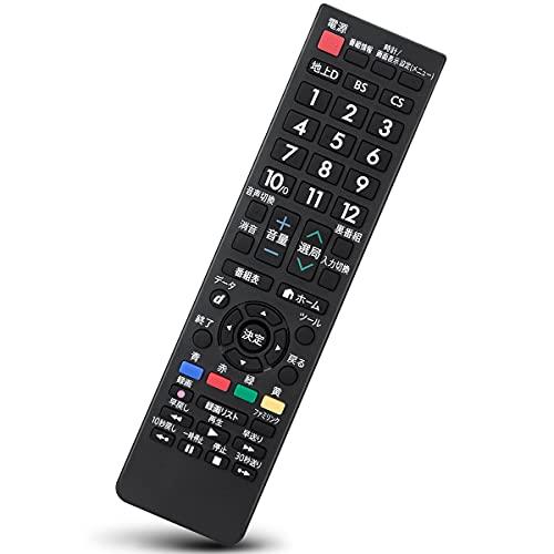 Angrox TV remote control fit for Sharp Aquos SHARP AN-52RC1 No setting  required Easy operation Recording device operation possible Standard TV  remote