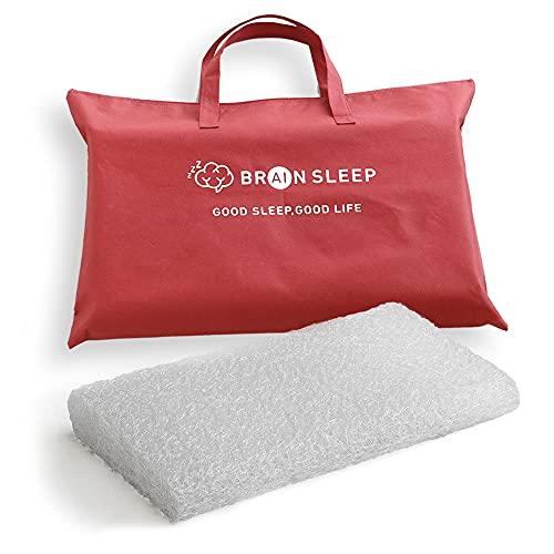 Brain Sleep Pillow (LOW) + Organic Sleep Sheets (Cloud White) Pillow that  sleeps the brain born from 