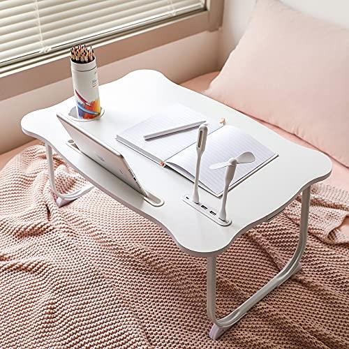 Buy RITELTOZA Bed Table Low Table Reading Light + USB Fan Folding
