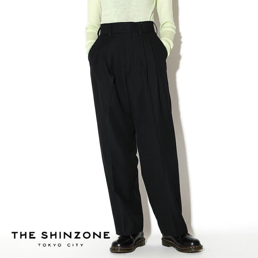 Shinzone Shin zone wool tomboy pants WOOL TOMBOY PANTS tomboy pants skater  pants ladies NAVY 32