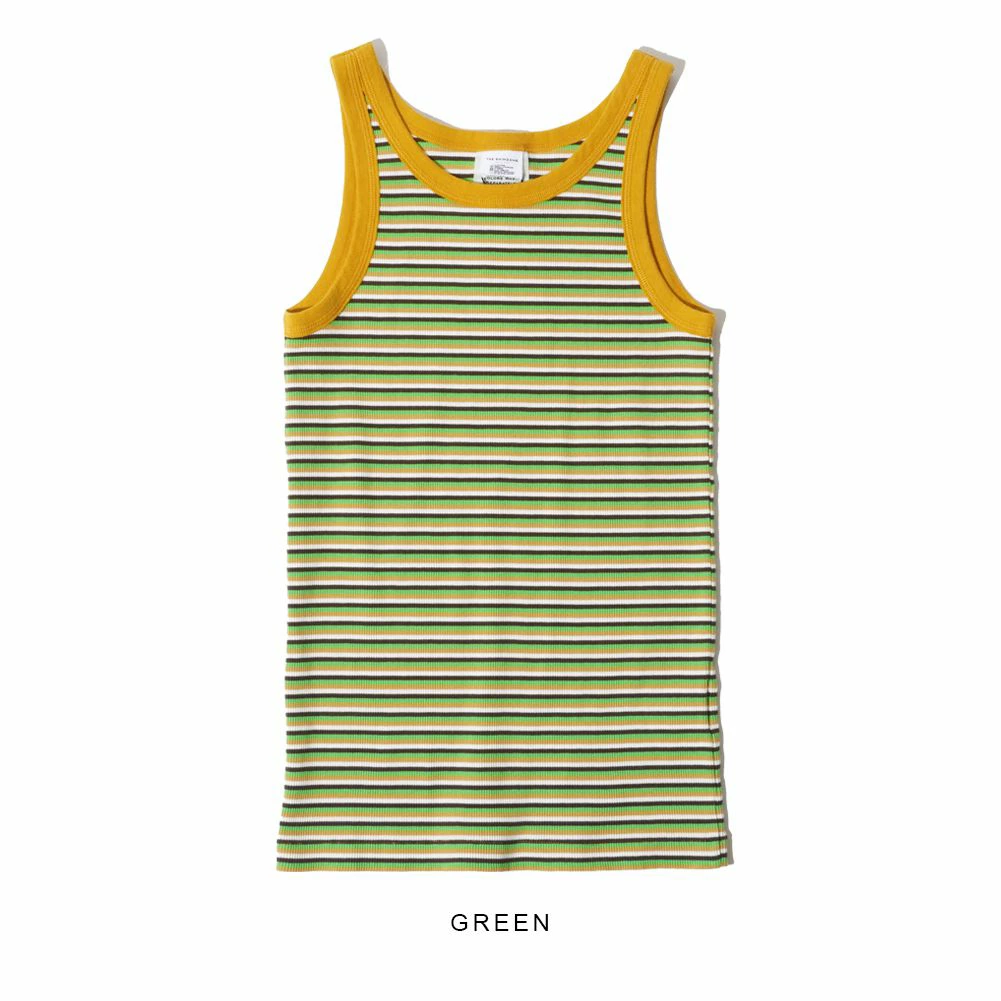 Shinzone multi border tank top Shinzone MULTI BORDER TANKTOP Ladies GREEN F0