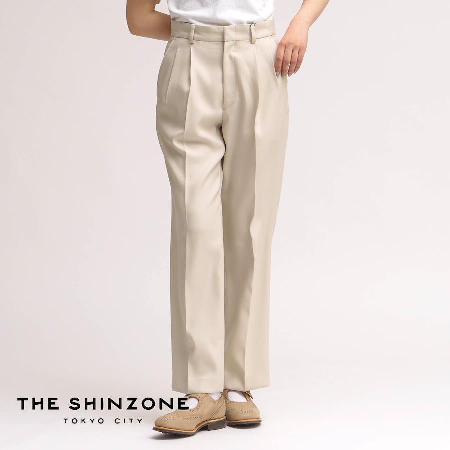 Buy Shinzone Shin zone Chrysler pants pants 2 tuck pants long