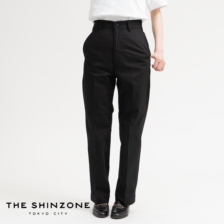 THE SHINZONE WASHED HIGH WAIST CHINO 32 - パンツ