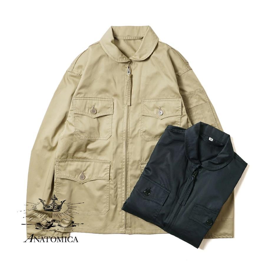 アナトミカ ANATOMICA USN FLIGHT JACKET フライト ジャケット ミリタリージャケット サマーフライト M-421A ARMY  CLOTH アーミークロス KHAKI XS