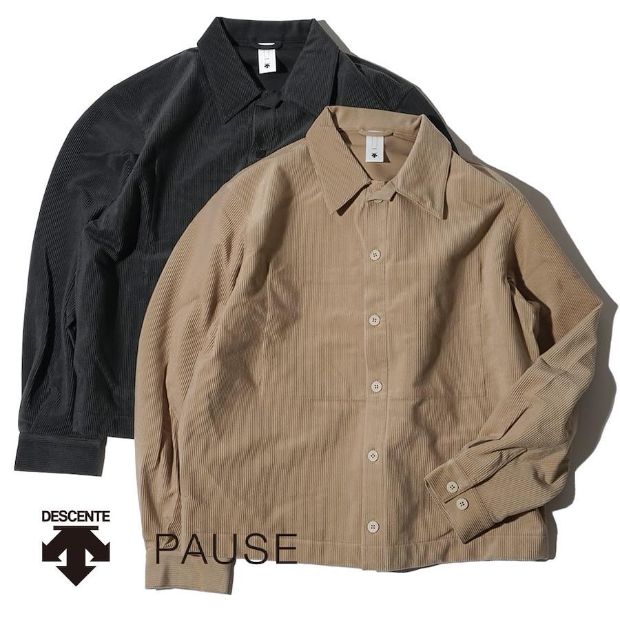 デサント ポーズ コーデュロイシャツブルゾン DESCENTE PAUSE CORDUROY SHIRT BLOUSON コーデュロイ シャツ  ジャケット ブルゾン DLMUJK39 AURALEE オーラリー BG L