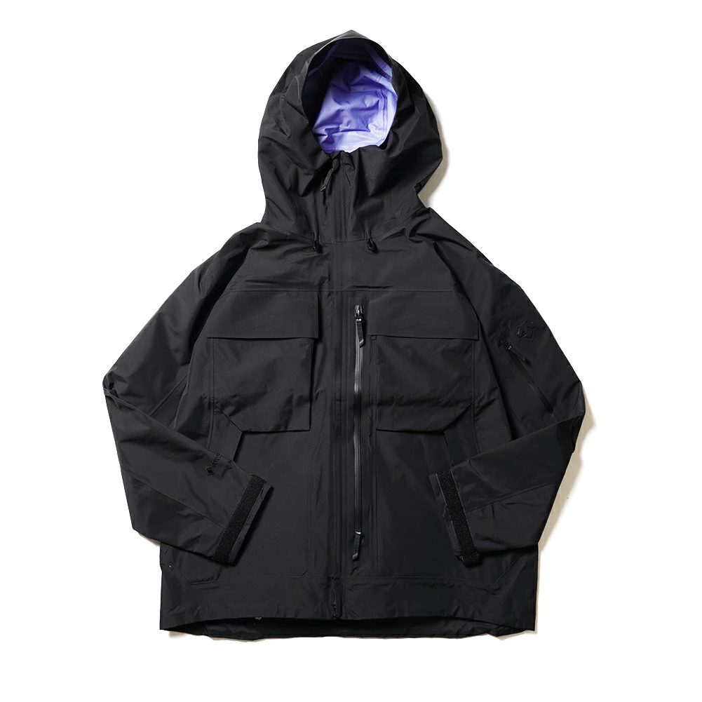 DESCENT ALLTERRAIN 81 デサントオルテライン デサント オルテライン メンズ GORE-TEX JACKET NP ゴアテックス  ジャケット シェル レインウェア 防水 防水透湿 DOMVGC30 BK M