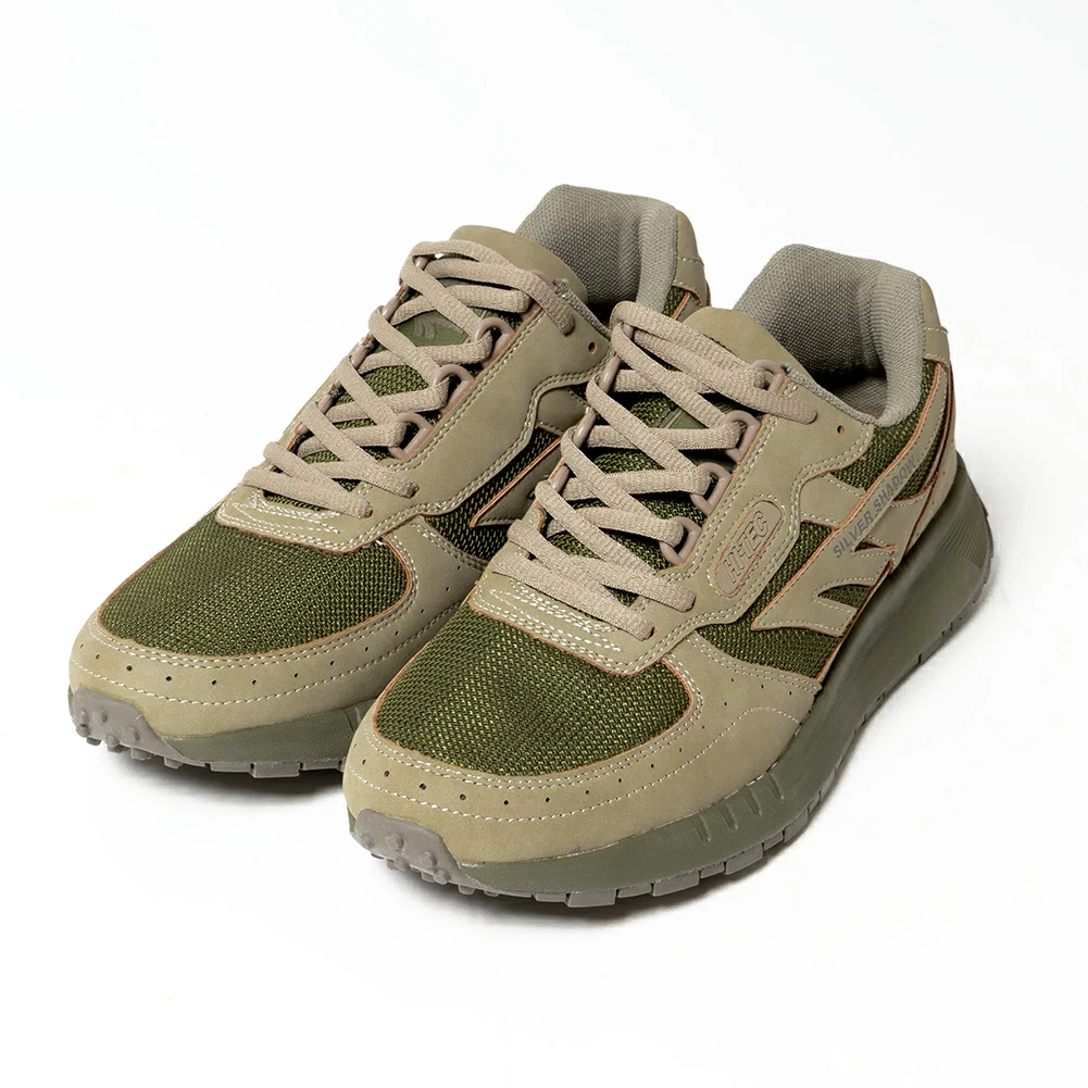 HI TEC SILVER SHADOW JSF Sneakers Running Shoes Military Trainers Outdoor Men s OLIVE SUEDE OLIVE MESH 41 25cm