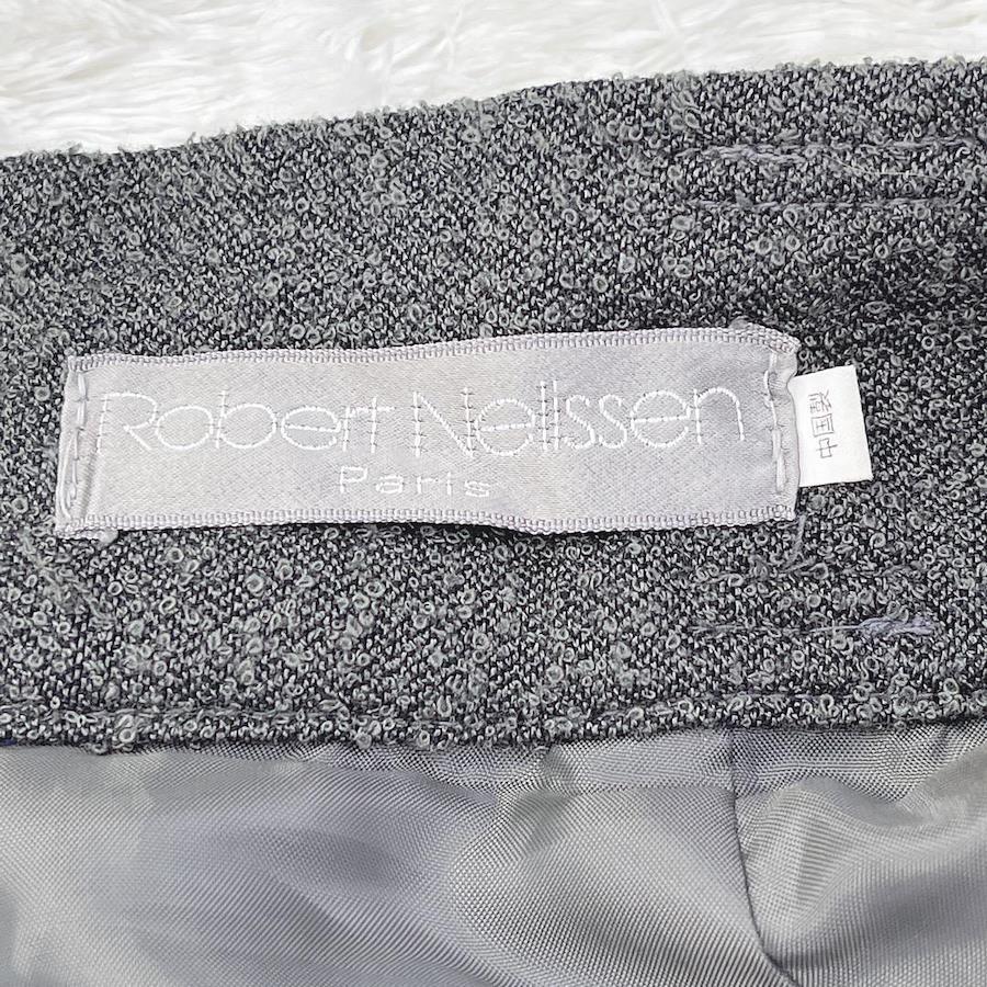 [05382] Good condition Robert Nelissen Skirt M size Gray Good quality Tight  Tight Skirt Knee Length Skirt Simple Plain Ladies Ladies