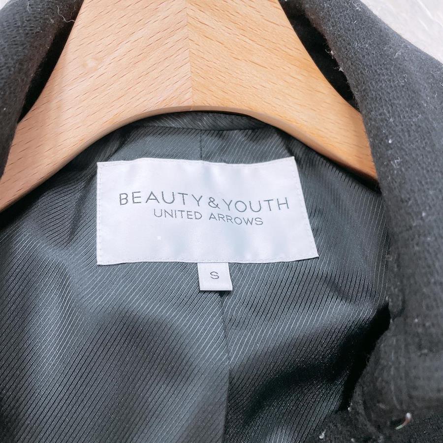 BEAUTY&YOUTH UNITED ARROWS ピーコート ブラック - ジャケット・アウター