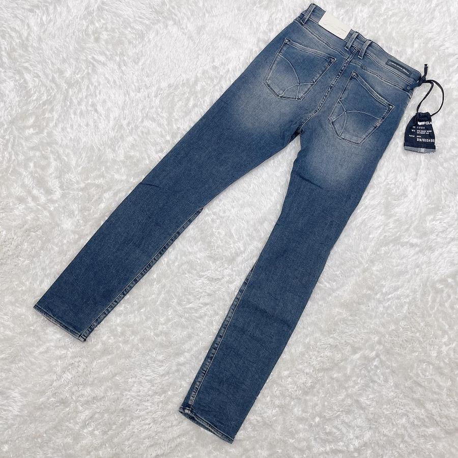 [06288] New and used GAS denim jeans straight pants 23 Waist 34.5cm Inseam  74cm Pocket Navy Tag included