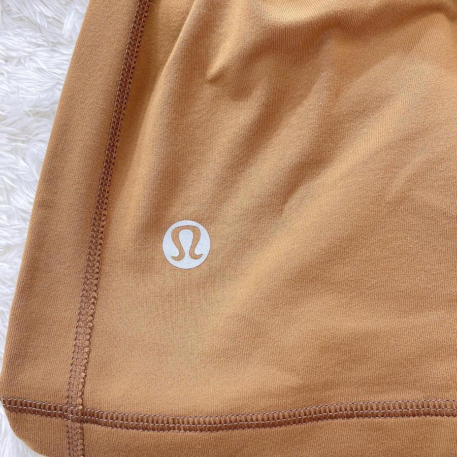 10811】美品 lululemon ヨガパンツ 4 XSサイズ相当 ブラウン キャメル