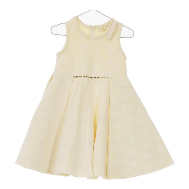 Buy [11776] B item MONNALISA Dress 36M Ivory Ribbon Mona Lisa