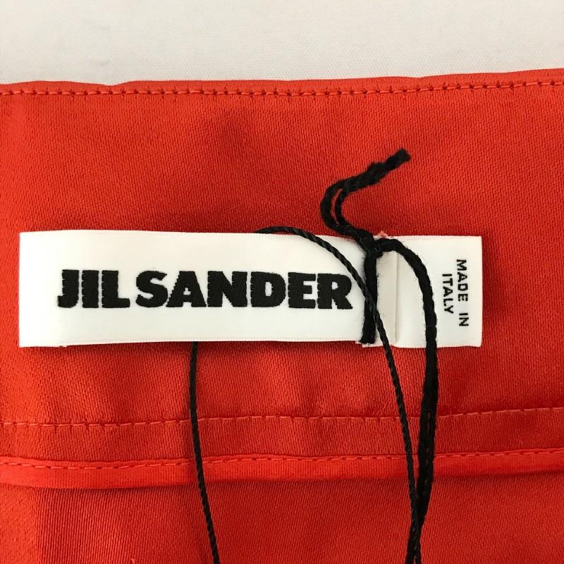 【14474】新古品 JIL SANDER ジルサンダー ロングスカート サイズ 34 / 約 XS(SS) オレンジ イタリア製 無地 オシャレ  レディース