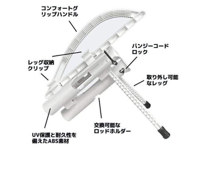 ロッドクリップ グレー - ロッド