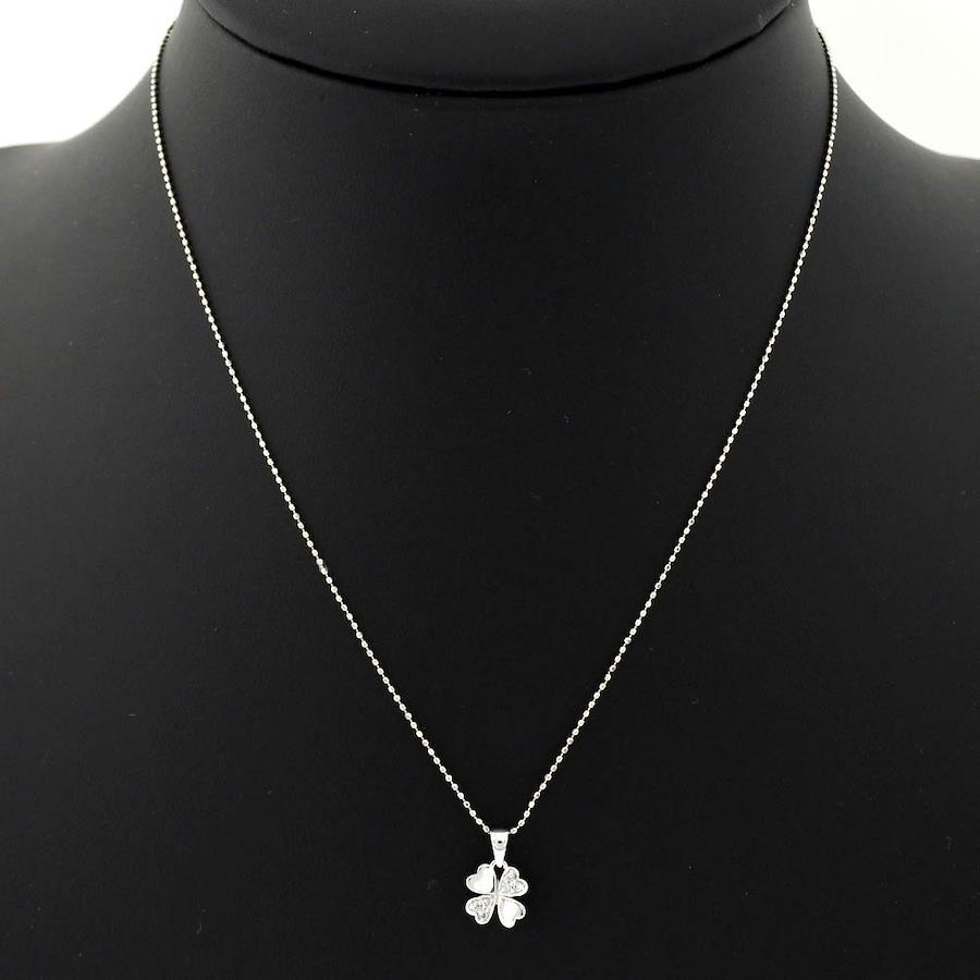 Buy [Folli Follie] Folli Follie Clover K18 White Gold x Diamond