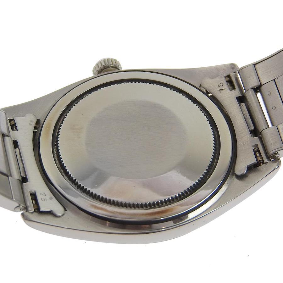 【ROLEX】ロレックス ビッグオイスタープレシジョン リベットブレス cal.1210 6424 ステンレススチール シルバー 手巻き メンズ 白文字盤 腕時計