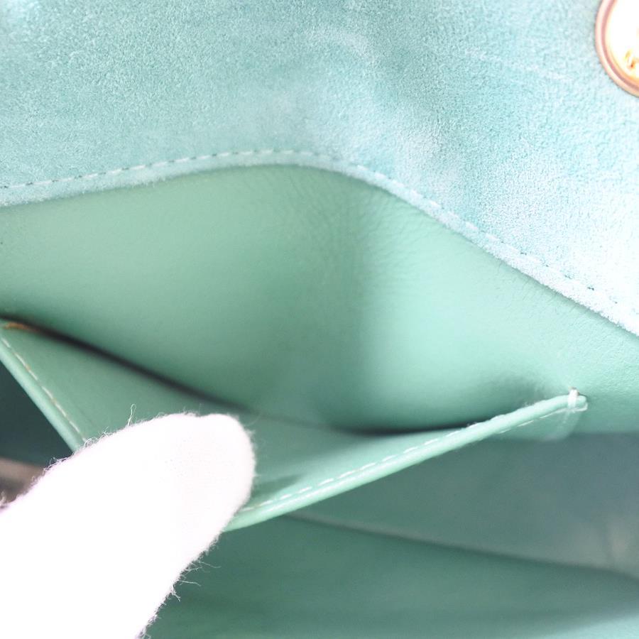 【CHANEL】シャネル チェーンハンドバッグ ココマーク ヴィンテージ スウェード 緑 レディース ハンドバッグ