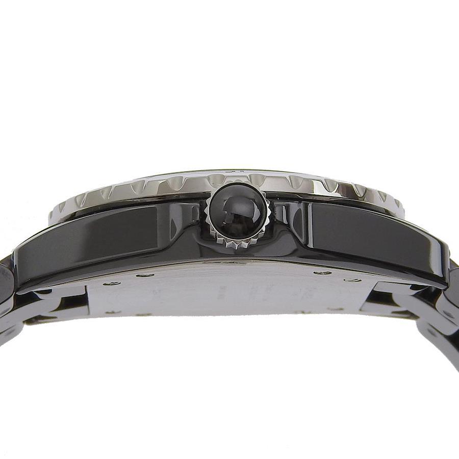 【CHANEL】シャネル J12 デイト H0685 セラミック 黒 自動巻き メンズ 黒文字盤 腕時計, 【中古】A-ランク