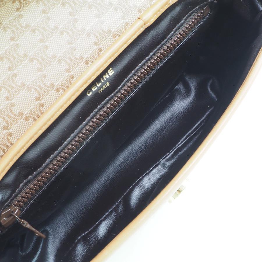 CELINE Shoulder Bag M11 vintage Macadam PVC beige Women Used – JP