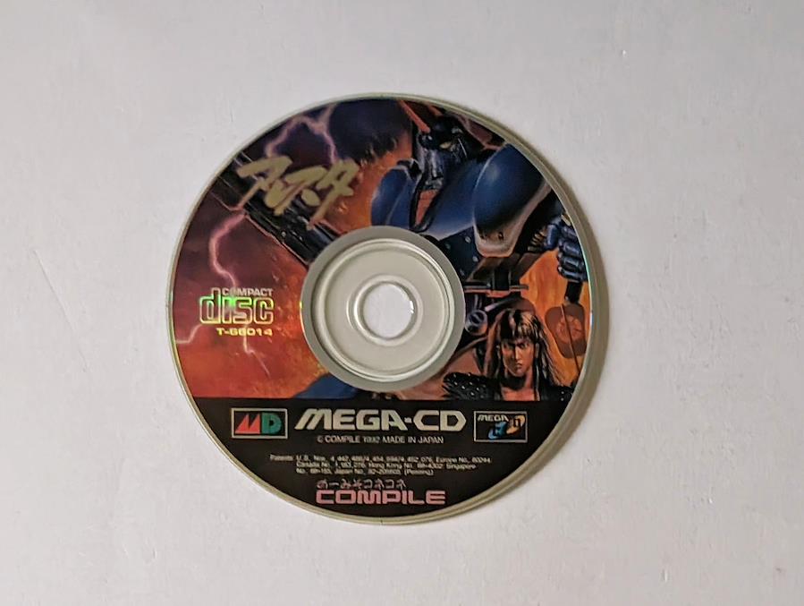 メガCD 電忍アレスタ 帯　Mega CD Dennin Aleste Robo