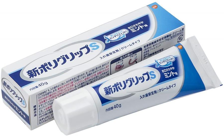 Buy Partial and full denture stabilizer New Polygrip S (fresh mint taste)  40g x 12 sets from Japan - Buy authentic Plus exclusive items from Japan |  ZenPlus