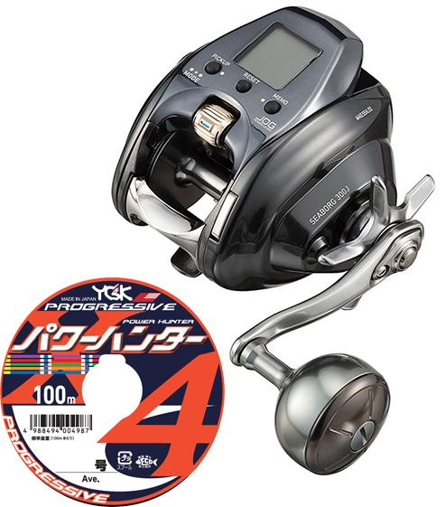 Buy Daiwa 21 Seaborg 300J (Right winding) PE line No. 3 400m set