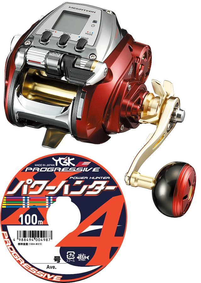 Daiwa 19 Seaborg 500MJ PE Line No. 4 500m Set (Yotsuami Power Hunter  Progressive) We will deliver it by winding a thread on an electric reel!