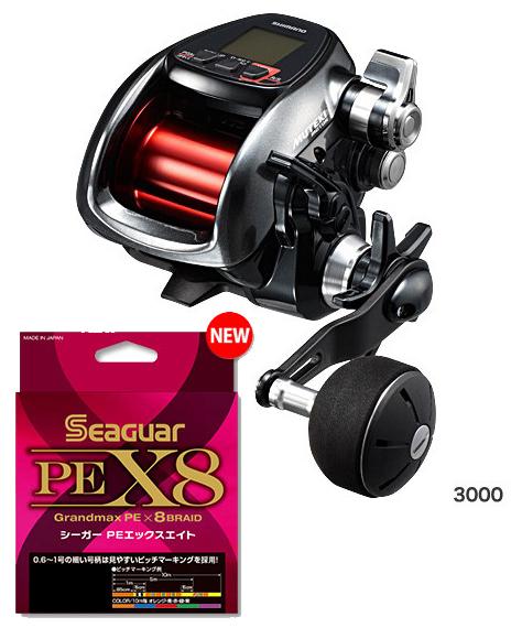 Buy Shimano Plays 3000 [PLAYS 3000] PE line No. 4 400m (Seager PE X8 *  8-piece set) set! We will deliver it by winding a thread on an electric reel!  from Japan 