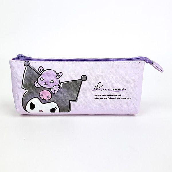 Sanrio Slim Boat-Shaped Pen Pouch Nuance - Kuromi