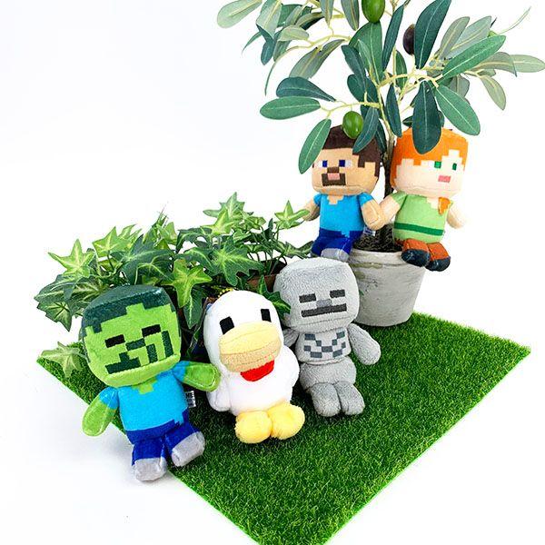 Minecraft plush hot sale keychain