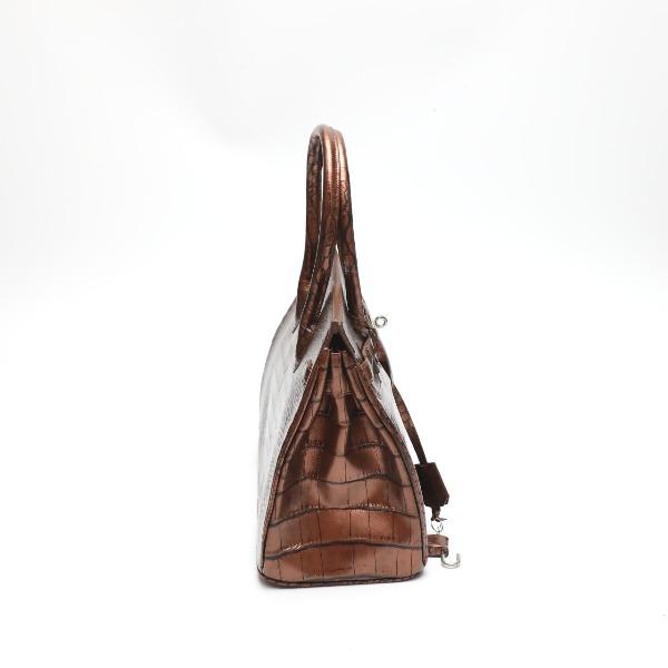 Buy Heng Loan Metallic 30cm YB-2101 Crocodile Brown Handbag