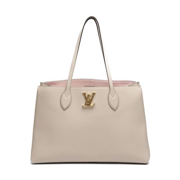 Louis Vuitton Tote Bag Rock Me Line Shopper Women's M57346 Greige Hand  Grained Leather Auction