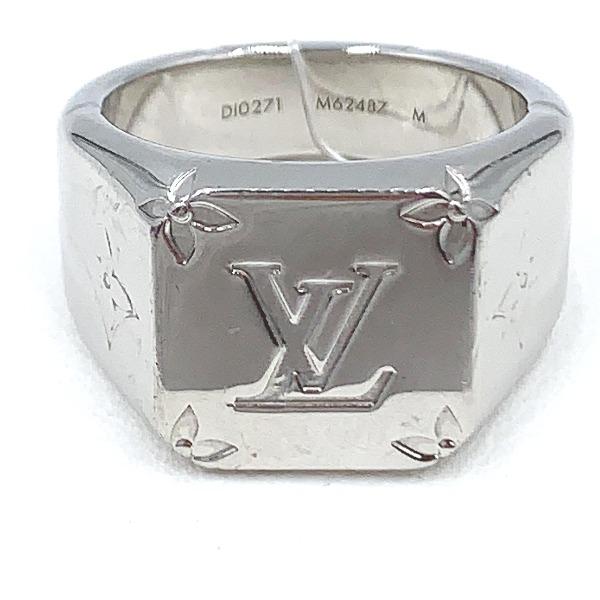 Buy [Used] LOUIS VUITTON signet ring ring LV logo monogram flower silver  plated GP M62487 size M from Japan - Buy authentic Plus exclusive items  from Japan