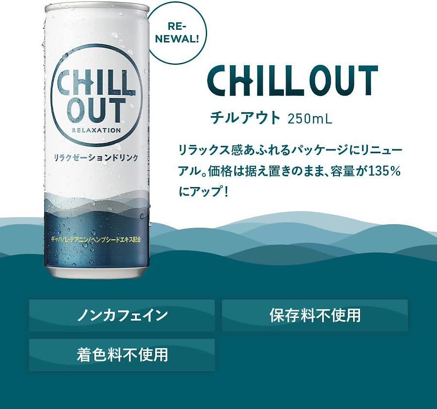 驚きの値段で CHILL チルアウト OUT ６０本 250mℓ ソフトドリンク