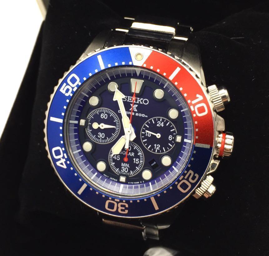 Seiko prospex solar pepsi Clearance