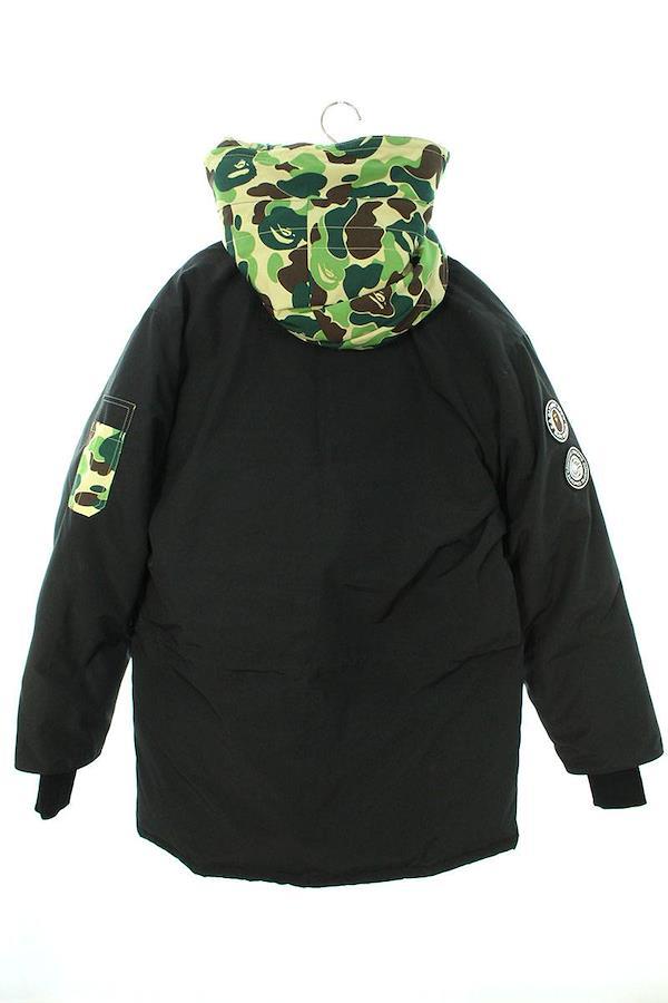 アベイシングエイプ A BATHING APE ×カナダグース サイズ：S 21AW EXPEDITION PARKA 3420400155  4660MBC 猿迷彩カモフラエクスペディションパーカーダウンジャケット