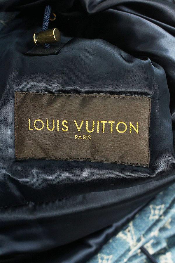 Supreme Louis Vuitton Jacquard Denim N-3B Parka Blue