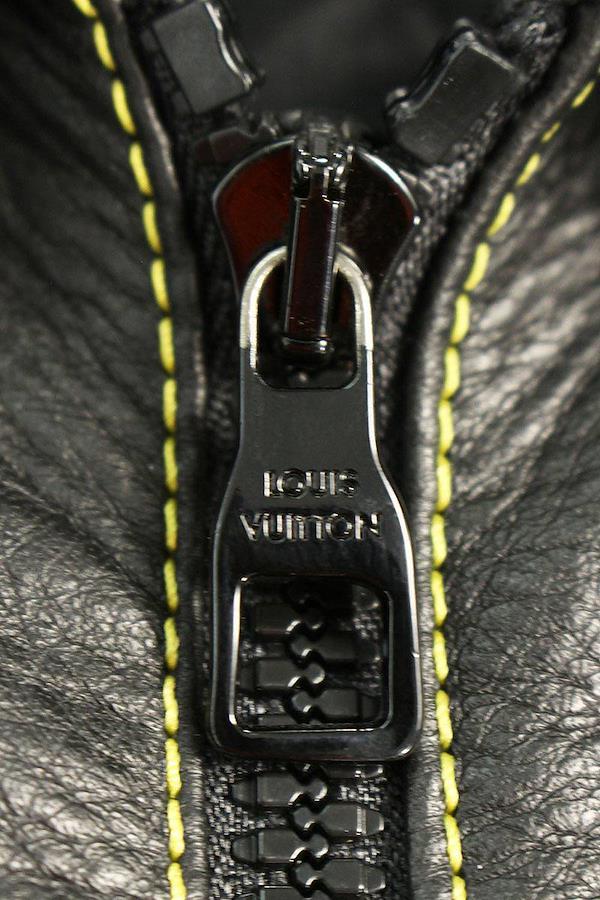 Louis Vuitton x Nigo Crazy Mix Leather Denim Blouson Black
